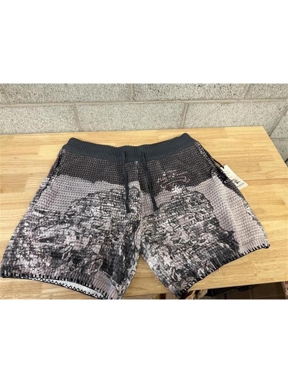 2020s Gunzinii Denim Co Knit Shorts Graphic 2XL NWT Luxury